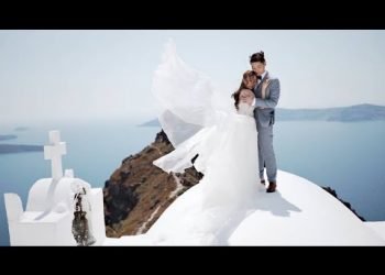 Daryl & Lok | Our small and intimate wedding in Santorini | Dana villas