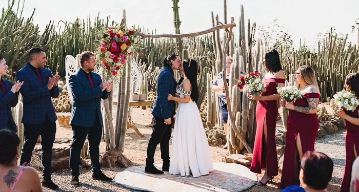 Day Of The Dead Inspired Cactus Country Wedding