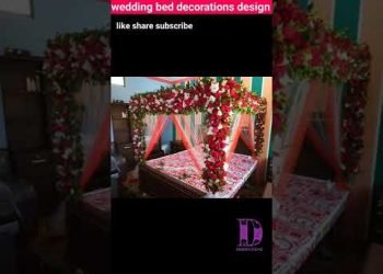 wedding bed decorations design ideas ???????????? wedding room decorations????design ideas #shorts ????wedding bed