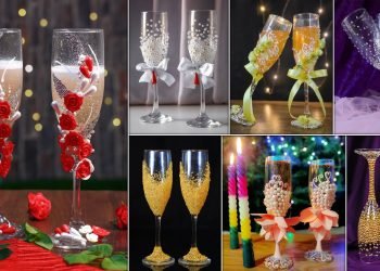 Boho.. DIY Glass Decoration For Wedding Guest | Bride and Groom Toasting Glass