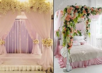 Beautiful Wedding Bedroom Decorating Ideas |Saij Decoration With Fresh Flowers| Wedding Bed Decor