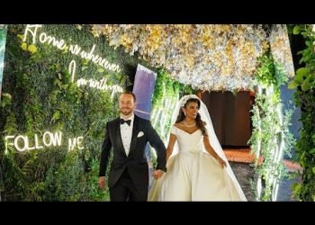 Elie Saab Bride Walking Into Her Magical Outdoor Wedding!