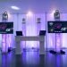 All White DJ setup, White DJ Booth (Dallas Wedding DJ)
