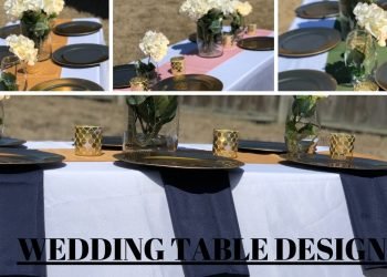DIY WEDDING / WEDDING DESIGN/ WHITE TABLECLOTH/ RECEPTION TABLE