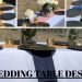 DIY WEDDING / WEDDING DESIGN/ WHITE TABLECLOTH/ RECEPTION TABLE