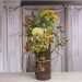 Sunflower, Hydrangea and Rosehip Wedding Table Flowers Design