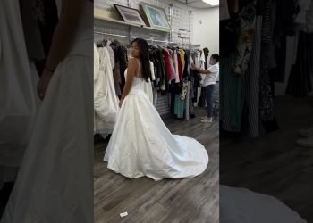 trying on thrifted wedding dresses! ????????‍♀️