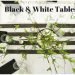 Black and White Tablescape ~ Elegant Table Setting ~ Wedding Table Idea