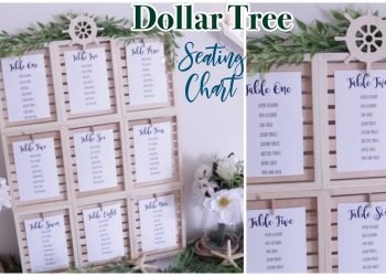 DOLLAR TREE Wedding Seating Chart DIY | Farmhouse Coastal Wedding Decor