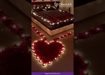 Most Romantic Room Decoration For First Wedding Night ????- CherishX #shorts #trending #firstnight
