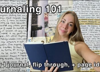 how I journal: page ideas, motivation, flip-through