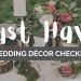 MUST HAVE Wedding Décor Checklist | ETC Events