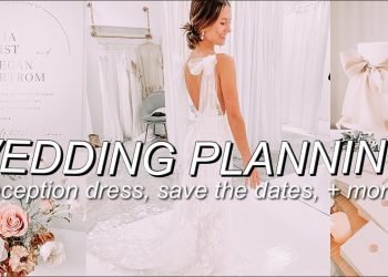 WEDDING PLANNING SERIES: episode 3! buying a reception dress, save the dates (WAX SEAL) + more!