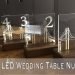 Making Illuminated Acrylic Wedding Table Numbers with a Laser Cutter and 3D Printer