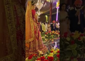 Cute Bride entry ❤️#viral #shorts #motivation #indianwedding #wedding