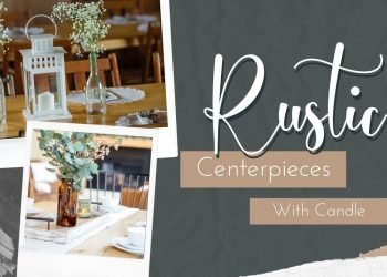 Charming Rustic Wedding Table Centerpieces with Candle // Wedding Ideas ????????