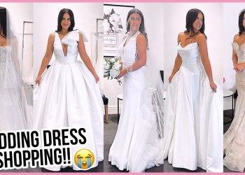 WEDDING DRESS SHOPPING!! TRYING ON THE PRETTIEST DRESSES!!