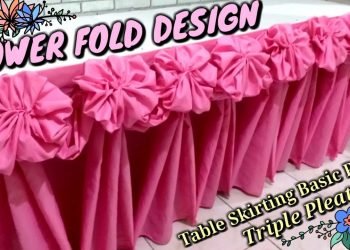 FLOWER Fold Design |Table Skirting Basic Pleats