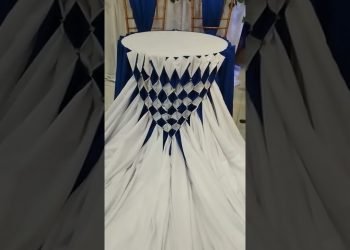 Table Skirting Diamond Style Design #tableskirting #wedding #shorts