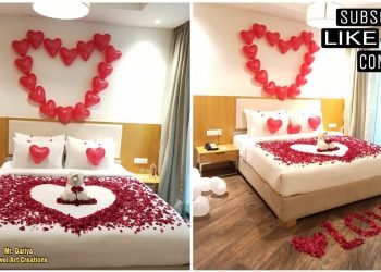 Easy room decoration for any occasion | easy room decor with Rose Flowers ❤ love anniversary |