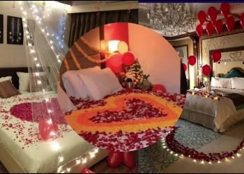 Wedding room decorations / 1st night bedroom decoration | Bride bedroom Decorations