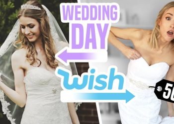 I TRIED WEDDING DRESSES FROM WISH vs My ACTUAL Wedding Dress