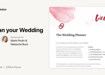 Notion Office Hours: Plan your Wedding ????