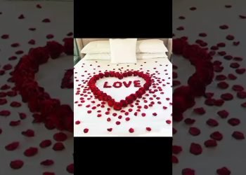 #shorts Wedding room decoration ideas???? | room bed decoration #decoration