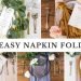 5 Stylish Napkin Folding Ideas (Easy Wedding DIY)