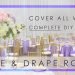 EASY DIY: HOW TO PIPE & DRAPE WEDDING (COVER WALLS ????)