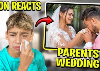 11 Yr Old Son REACTS To Our WEDDING VIDEO.. EMOTIONAL ????
