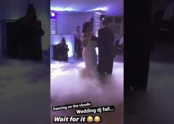 Dancing on the clouds epic wedding dj fail… wait for it…