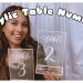 WEDDING TABLE NUMBERS | DIY