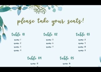 Create a Wedding Seating Chart using Data Merge in InDesign