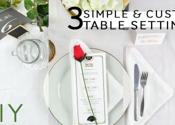 3 DIY Wedding Table Settings