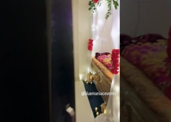 First night wedding room decor ❤️……decor done by @bluemaniacevents ????