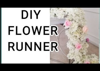 DIY Wedding Table Floral Runner