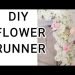 DIY Wedding Table Floral Runner