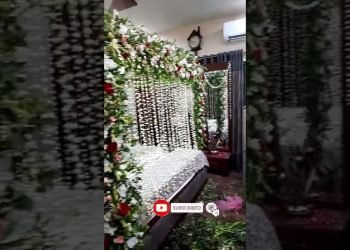 Latest Wedding Room Decoration idea # 10 || Wedding Bed Decoration ideas 2022 #shorts