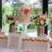Wedding Buffet Ideas: Using flowers for buffet table decorations