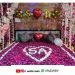 Bridal Bed and Room Decoration With Flowers | Surprised Bridal Bed Decoration #shorts #weddingroom