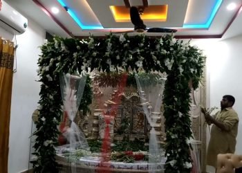 Pakistan wedding room decoration hand-crafted