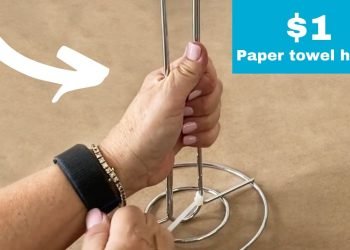 Turn a $1 paper towel holder into jaw dropping decor!