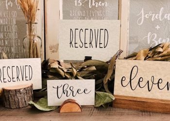 DIY Table Numbers | Rustic Wedding Decor | Cut Cardstock Cricut Maker | Cricut Design Space