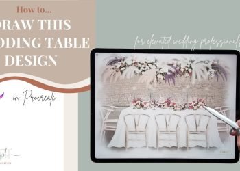 Procreate Wedding Table Illustration – How I bring my designs to life!