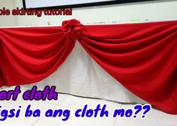 Table skirting tutorial for brief cloth basic design. Maigsi ba cloth mo?