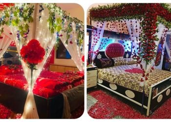 First Night Room Decoration for Newly Married Couple | Wedding Bedroom Decoration Ideas | Masehri