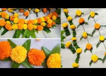 DIY|Marigold Flower Decoration Ideas for any Indian Wedding|Sangeet|Festivals|Pooja|Home Party Ideas