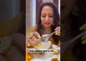 What I ate at a Gujarati wedding reception???? #shorts #garimasgoodlife