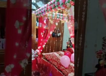 OMG ???? amazing design wedding room sehra making vedio